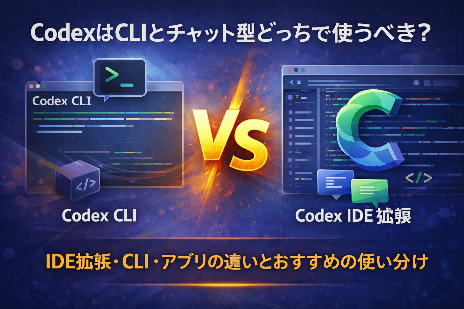 Codex IDE拡張とは？初心者向けに使い方とCLIとの違いをやさしく解説 - KTR-Project